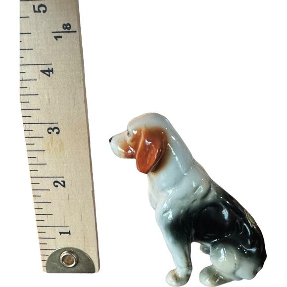 Vintage Bone China Beagle Dog Figurine – Japan – Hand Painted 3” Tall - Picture 7 of 9